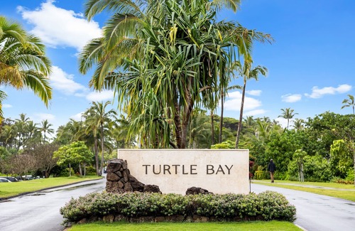 Kahuku Apartamento | Turtle Bay Studio Villa 20 metros de la playa de arena! Vistas a la playa y al mar