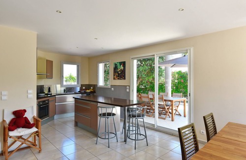 Saint-Cyprien Plage Villa | VILLA 9 pers a 500 m del MAR - PISCINA 28 ° - Terraza de teca - TRANQUILA - 1 km GOLF