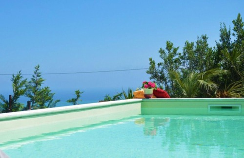 Castellammare del Golfo Villa | Villa antico pozzo: piscina, spa, sauna, vista al mar, a 15 minutos de Scopello