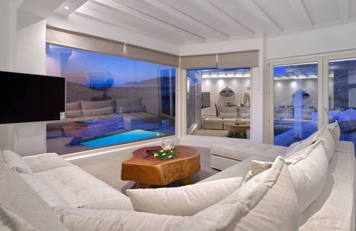 Ftelia Villa | Villa Atalia, Gran piscina privada, jacuzzi.