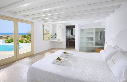 Ftelia Villa | Villa Atalia, Gran piscina privada, jacuzzi.