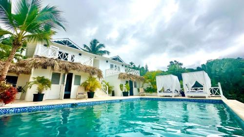 Las Terrenas Casa | Villa blanca chambre d'hôtes vue sur mer
