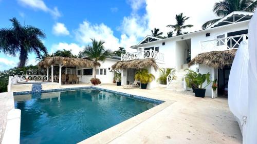 Las Terrenas Casa | Villa blanca chambre d'hôtes vue sur mer