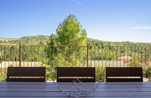 Saint-Maurice-dʼArdeche Villa | Villa-Exclusivo-Baño con bañera-Vista a la Piscina