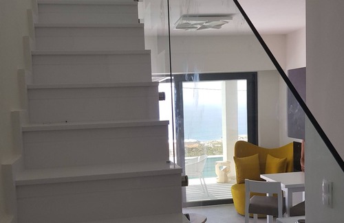 Koutsounari Apartamento | Apartamentos privados Villa Daniela con piscina y vista al mar