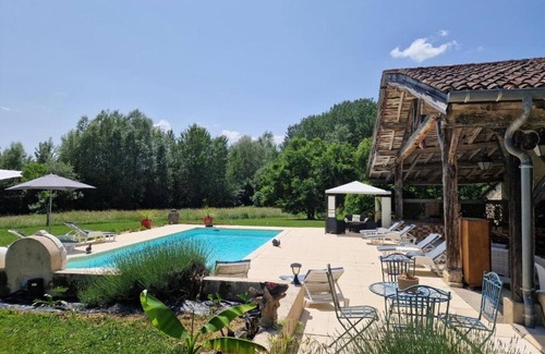 Lavergne Villa | Villa 'Domaine Cassin 47 - Lavergne' con piscina privada, terraza privada y Wi-Fi