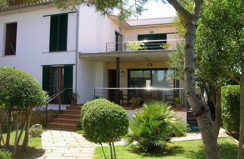 Son Baulo Villa | Villa es Baulo Pleta, jardín con piscina cerca de la playa