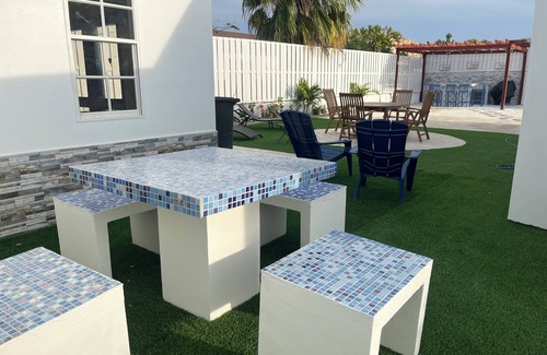 Bubali Casa | Villa Fina Aruba, Garden Office & 3 min 2 Eagle Beach,