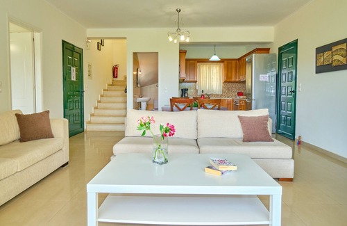 Apraos Villa | Villa Fotini con piscina privada vistas al mar a 100 metros de la playa y