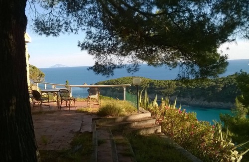 Campo nell'Elba Casa | Fetovaia Villa con vistas al mar, a 200 metros de la playa, parque