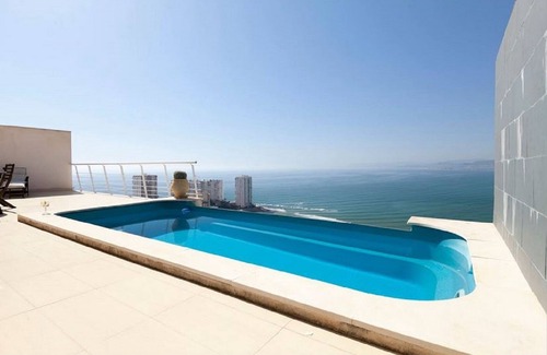 Faro de Cullera Casa | mar panorámica Infinity Pool Villa