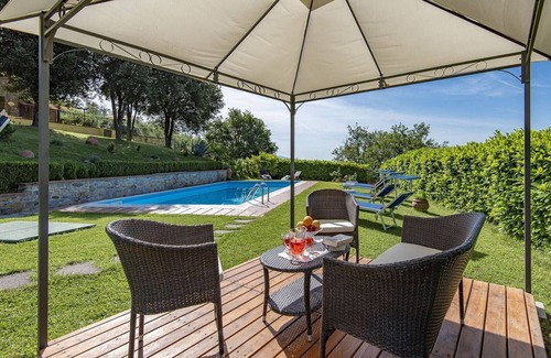 Civitella in Val di Chiana Villa | Villa en Toscana con piscina panorámica