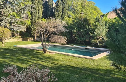Les Angles Villa | Villa Jardin Arboré, Belle Piscine et vue Panoramique
