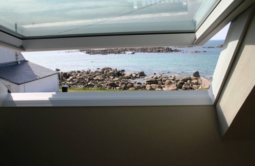 Plouescat Casa | Villa Ker-Eog, llena de encanto, magnífica vista al mar, pies en el agua