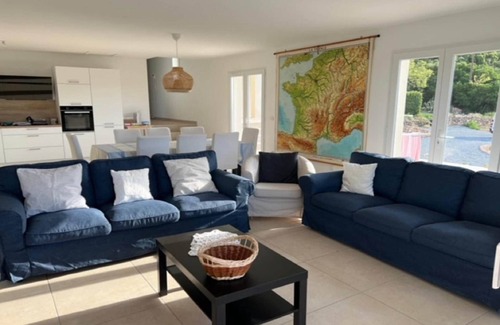Roquebrun Casa | Villa en Roquebrun con piscina y viñedos