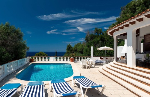 Sant Jaume Mediterrani Villa | Villa MAESO, vistas mar, aire acondicionado, piscina, 8 pax