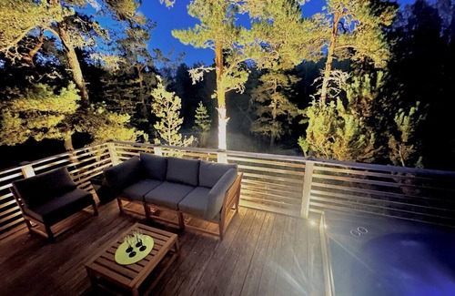 Raseborg Apartamento | Villa Mustikka - Modern Log Villa on a Waterfront Estate