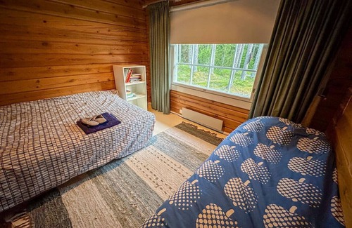 Raseborg Apartamento | Villa Mustikka - Modern Log Villa on a Waterfront Estate