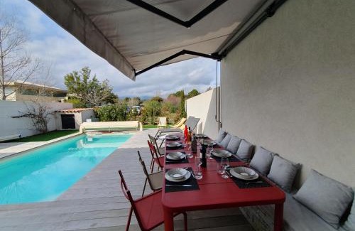 Lecci Villa | Villa Nananthée T5 de luxe,4-8 pers, piscine privée chauffée