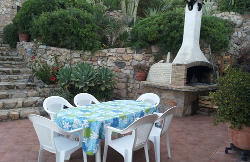 Solanas Villa | Villa Nettuno con una vista impresionante de la bahía de Torre delle Stelle