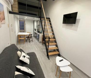 Fabrezan Apartamento | Villa Rubia Studio mezzanine au cœur des Corbières