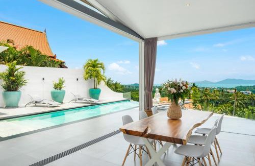 Bophut Hills Villa | Villa SAYAM, vue mer panoramique & piscine infinity privée à Bophut