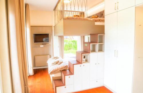 Hohe Dune Apartamento | Villa Schmidt - Strandhaus direkt am Meer mit Sauna, Sport und Dünengarten II