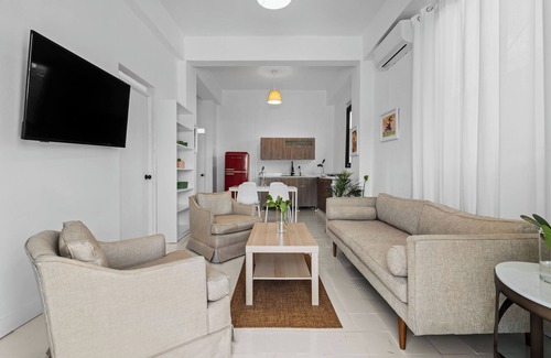 Hipodromo Apartamento | Villa Serena - Estudio Luminoso y Equilibrado con Cama Queen + Cocina