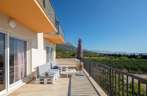 Kastela Casa | Villa Sunshine con vistas a la bahía de Kastela