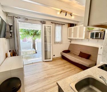 Portiragnes-Plage Apartamento | villa T2 cabine 500m de la plage