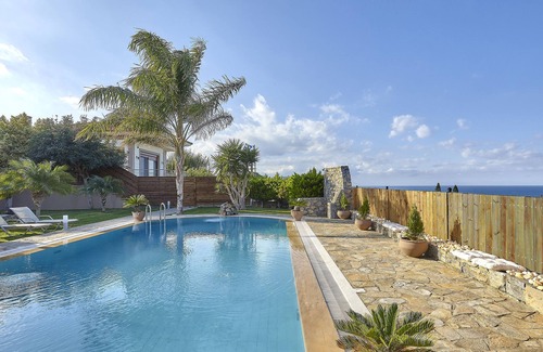 Kokkini Chani Villa | Villa Thea increíble villa de 6 dormitorios con piscina climatizada interior y exterior
