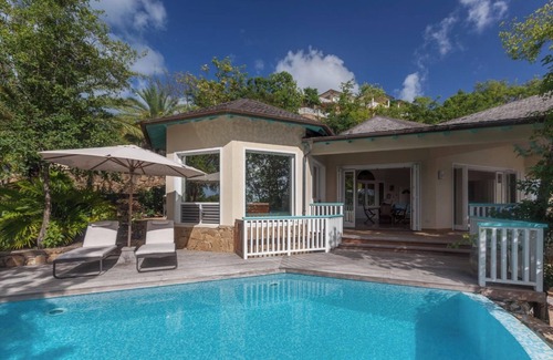 St. John's Villa | Villa Tramonto. Great view, exclusive area and beach at walking distance.