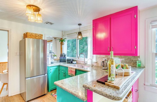 Westerly Heights Villa | Villa Villa Coola – Retro Tiki-inspired zen retreat w/ Huge Private Yard