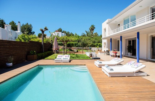 Bahía de San Antonio Villa | ⭐⭐⭐⭐⭐Caminar a la playa y piscina de agua salada