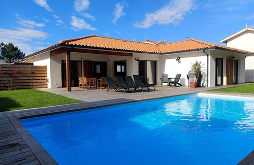 Mimizan-Plage Villa | Villa con piscina climatizada en la playa