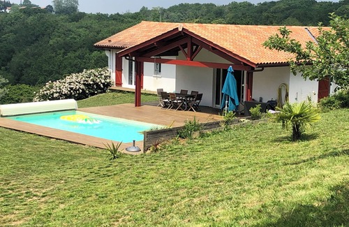 Larressore Casa | Villa con piscina climatizada a 15 minutos de Biarritz y Bayona