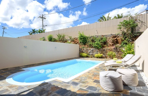 Pointe Aux Piments Villa | Villa con piscina privada para 6 personas.