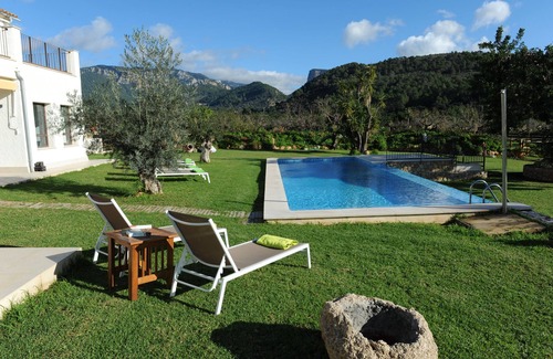 Bunyola Villa | Villa con piscina privada y BBQ. Playas a15 minut. Bonitas vistas a las montañas