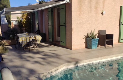Marseillan Villa | Villa 8 asientos, aire acondicionado y piscina privada cerca del centro.