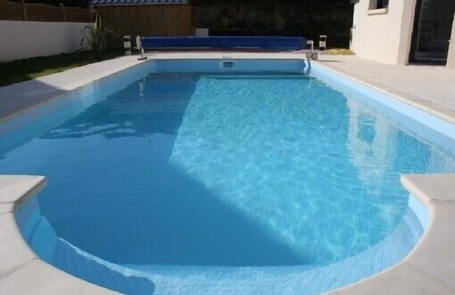 Clohars-Carnoet Villa | Villa con piscina cerca de la playa en Bretaña (Pouldu) vista mar 12 personas
