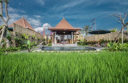 Sebatu Villa | Villa con piscina privada con vistas a los arrozales cerca de Ubud