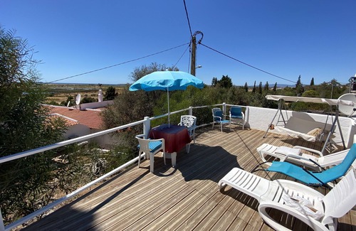 Vale de Parra Casa | Villa with seaview sunset terrace + tennis + pool by nature reserve/golf course