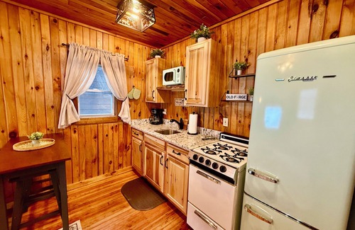 Old Forge Cabaña | Village Cottages East: Town & Trails Cottage for 2 with private Hot Tub!