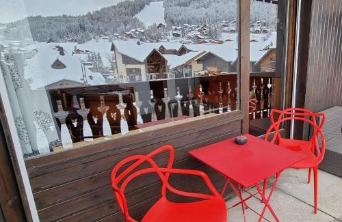 Les Carroz-d'Araches Apartamento | Vintage chic -central, wifi, mountain view