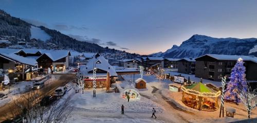 Les Carroz-d'Araches Apartamento | Vintage chic -central, wifi, mountain view