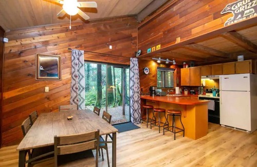 Rhododendron Cabina | Vintage Creekside Cabin, trails, WiFi, wood-stove, 20 min drive to skiing