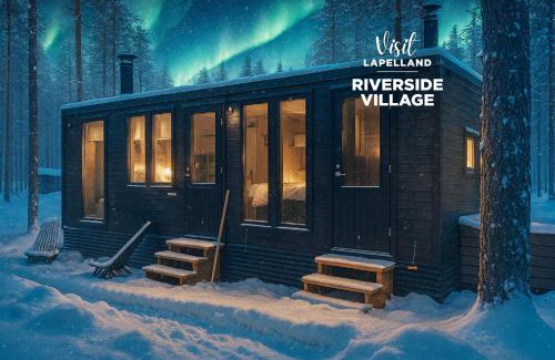 Kolari Chalet De Esquí | Visit Lapelland - Riverside Village with a Nature View, Fireplace, Sauna, Kitchen