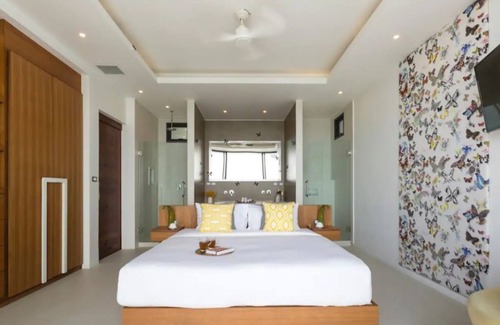Chaweng City Center Villa | Vista Azul 4BR Vistas Panorámicas al Mar Chaweng