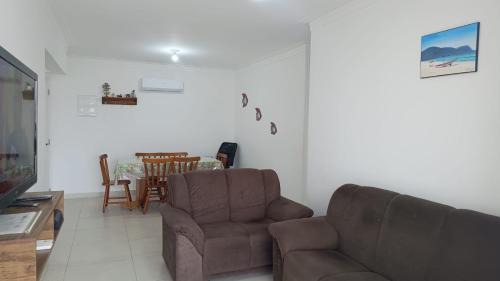 Boqueirao Apartamento | Vista Mar, Ar Condicionado,100M Praia, Varanda Gourmet, AREJADO -2VG - 8 Pessoas