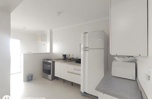 Boqueirao Apartamento | Vista Mar, Ar Condicionado,100M Praia, Varanda Gourmet, AREJADO -2VG - 8 Pessoas